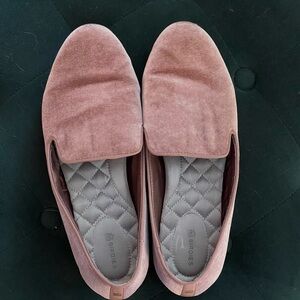 Birdies Blush Velvet Loafers